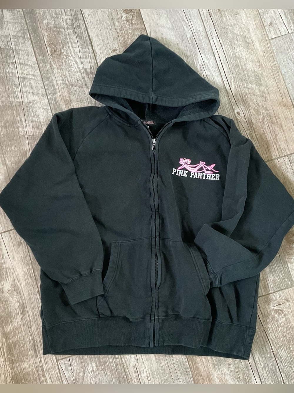 PINK PANTHER Black Full Zip Hoodie